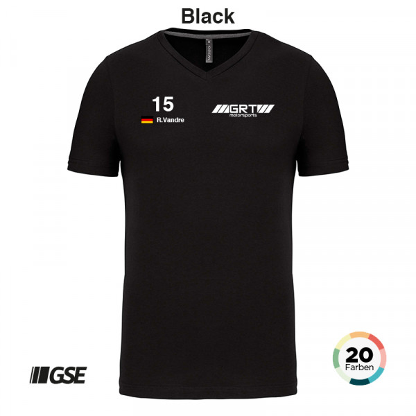 GSE Premium T-Shirt V-Ausschnitt inkl. 2 Logos
